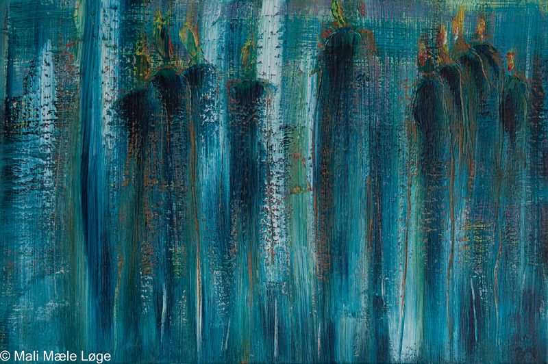 Maleri #1 — 60 × 40 cm