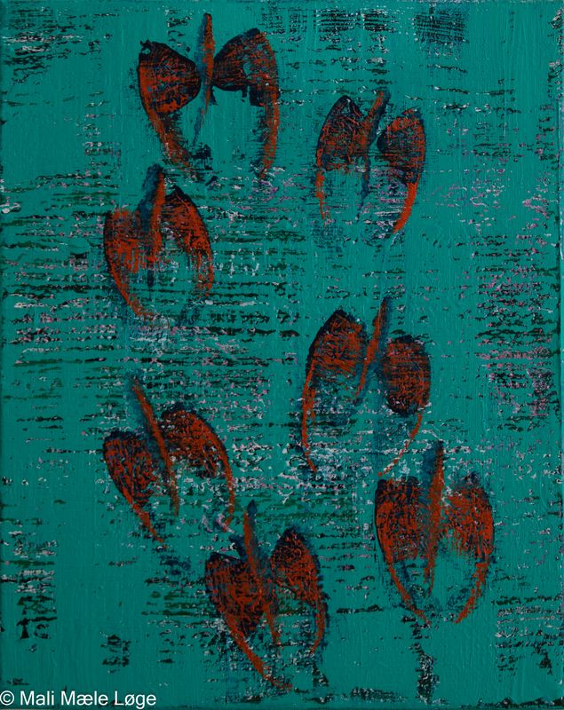 Maleri #14 — 40 × 50 cm