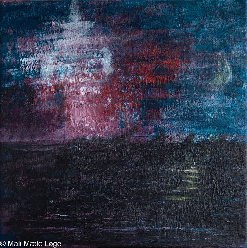 Maleri #2 — 40 × 40 cm