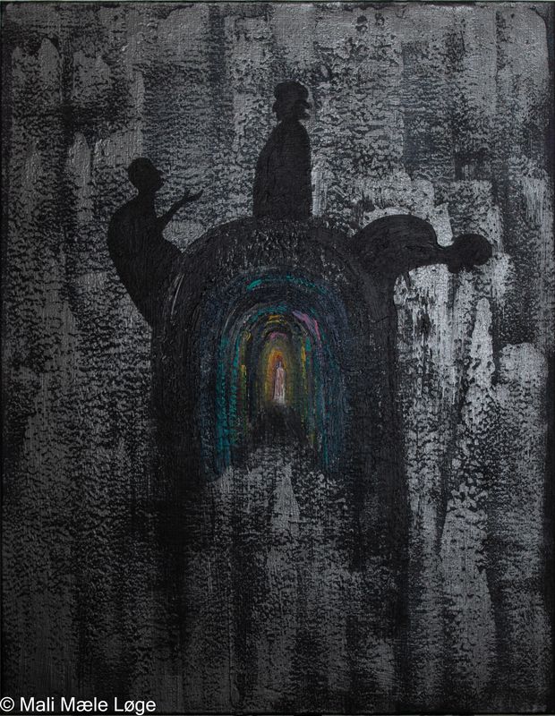 Maleri #28 — 70 × 90 cm