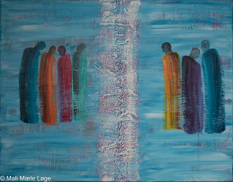 Maleri #29 — 90 × 70 cm