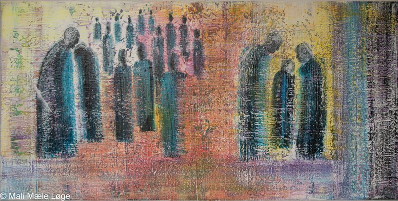 Maleri #6 — 100 × 50 cm