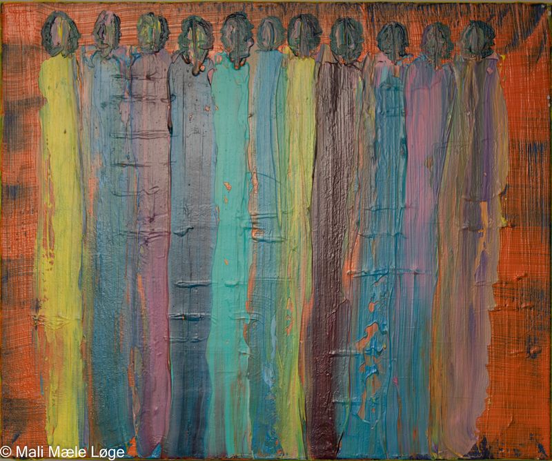 Maleri #8 — 60 × 50 cm